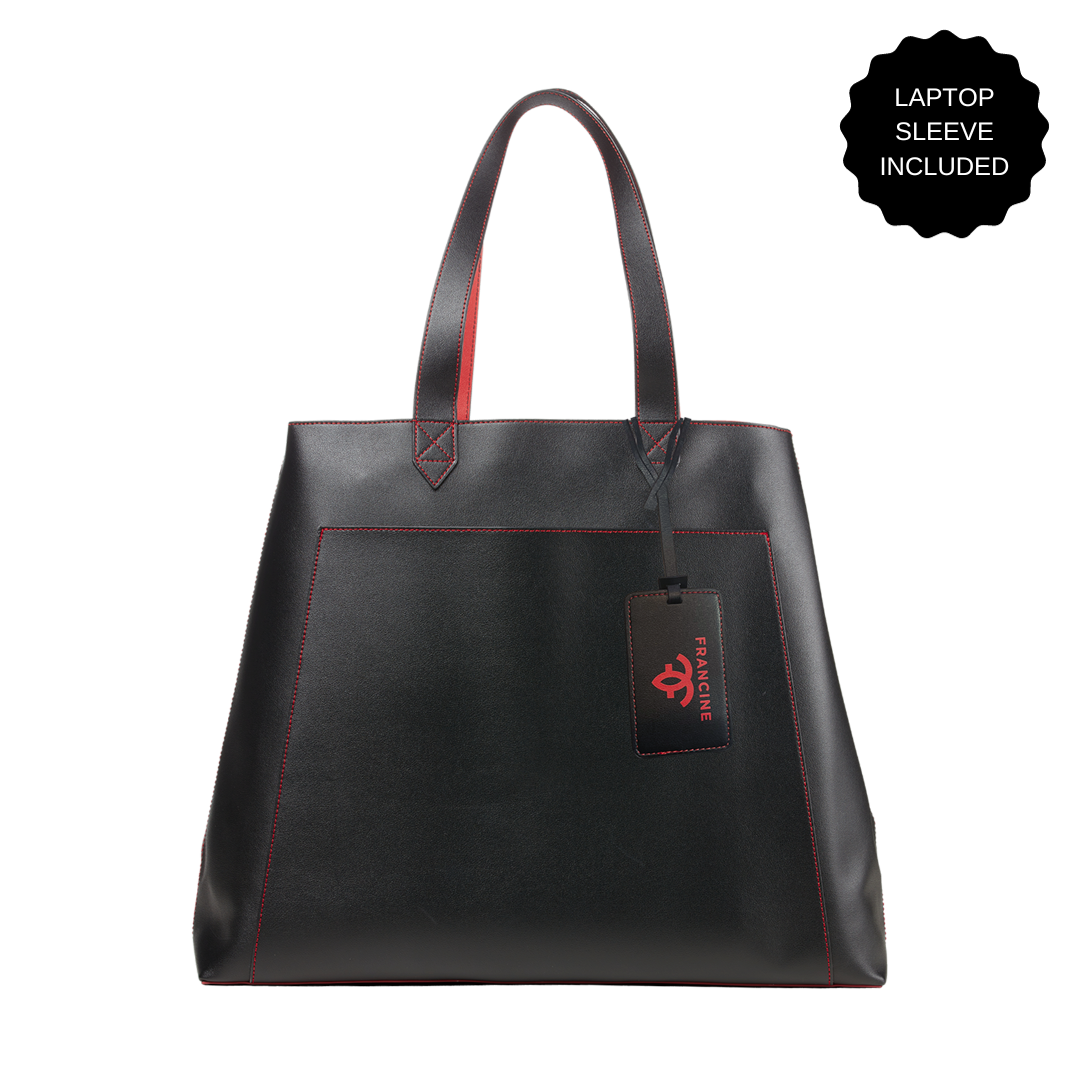 Rouge Noir Tote With Laptop Sleeve 15"