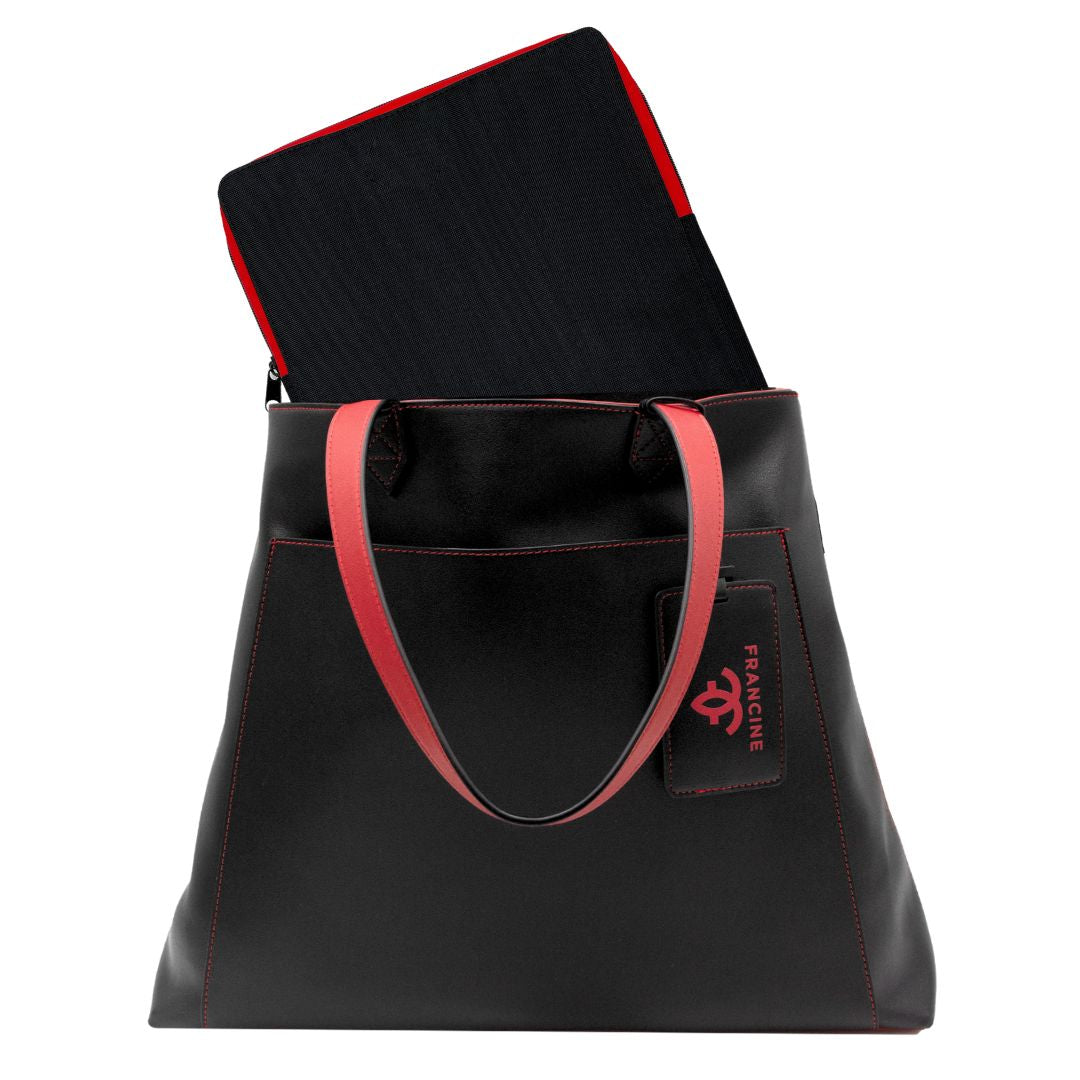 Rouge Noir Tote With Laptop Sleeve 15"