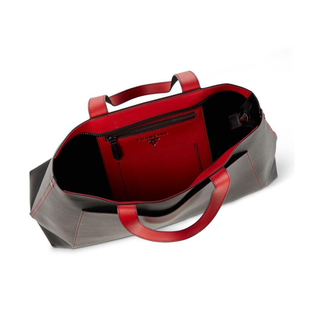 Rouge Noir Tote With Laptop Sleeve